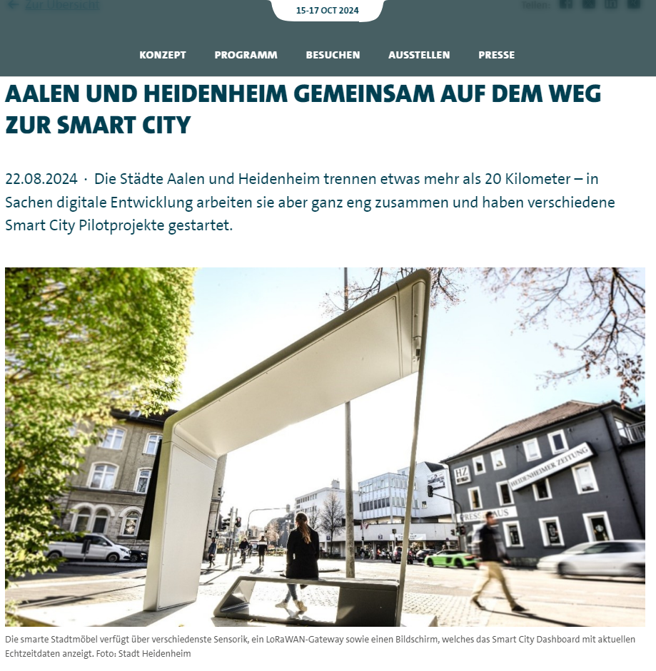 AALEN UND HEIDENHEIM GEMEINSAM AUF DEM WEG ZUR SMART CITY